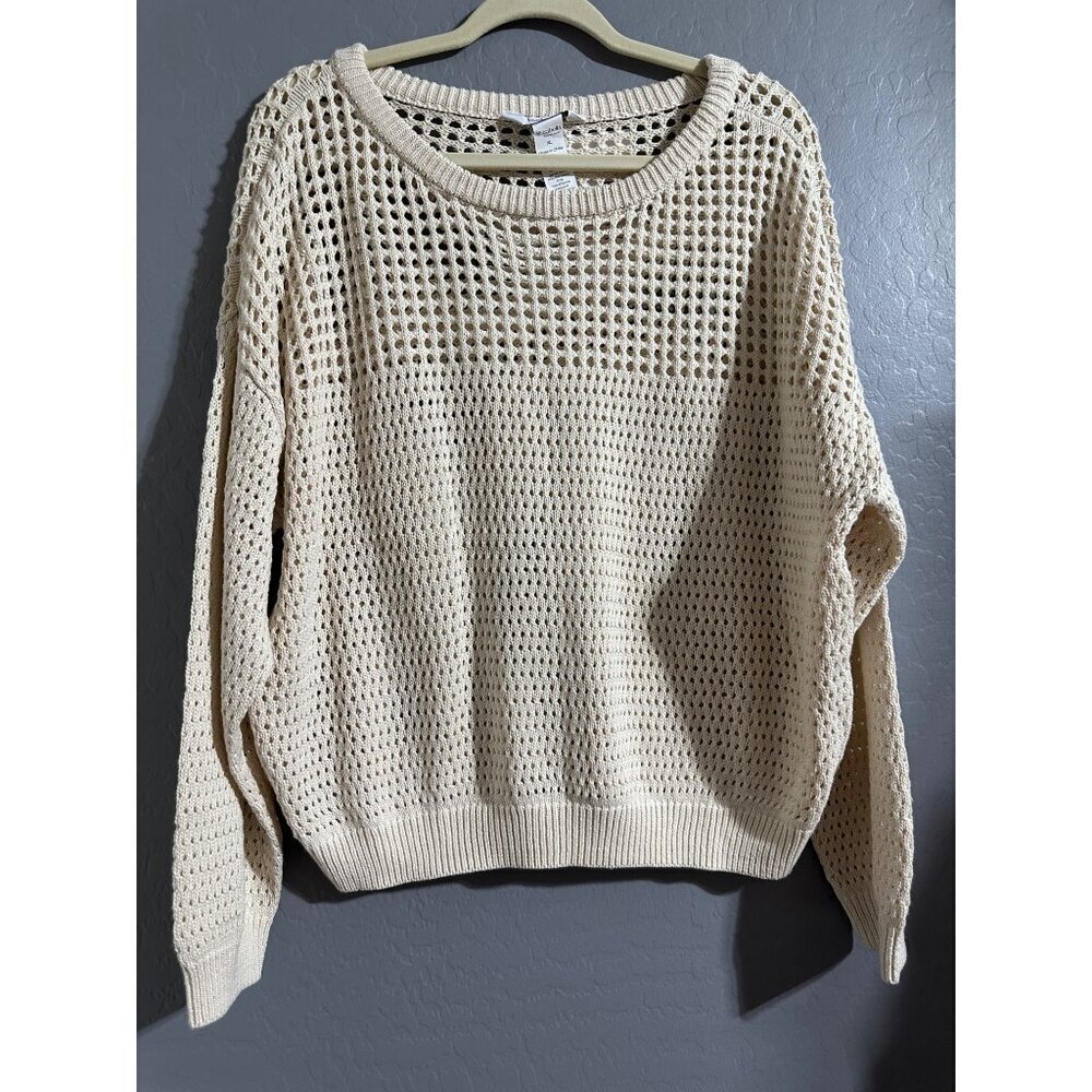 Isabella Activewear Women's Open Stitch Pullover Size XL NWT